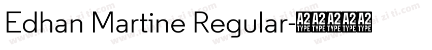 Edhan Martine Regular字体转换